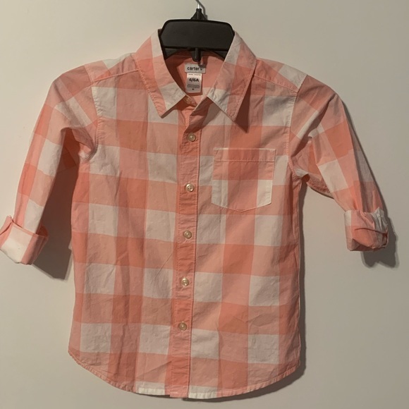 Carters Boys Button Down- size 6 - Picture 1 of 7